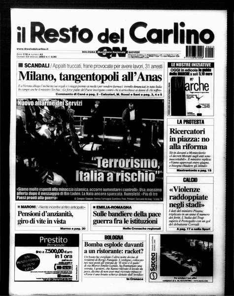 Il Resto del Carlino : giornale dell'Emilia